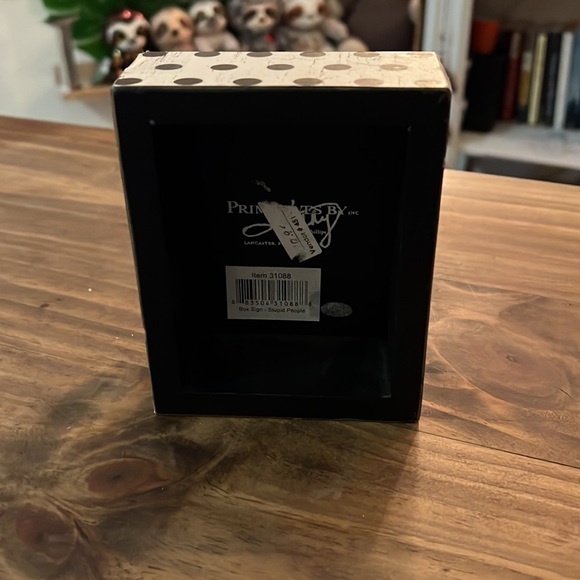 ‘Stop Making Stupid People Famous,’ box sign - Primitives by Kathy. - Picture 3 of 4